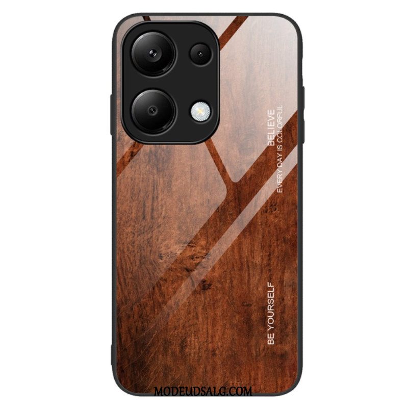 Cover Xiaomi Redmi Note 13 Pro 4g Telefon Etui Hærdet Glas Træ