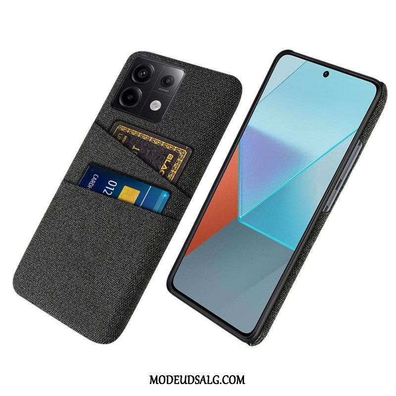 Cover Xiaomi Redmi Note 13 Pro 5g Telefon Etui Stof Dobbelt Kortholder