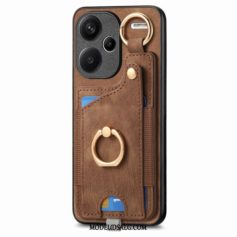 Cover Xiaomi Redmi Note 13 Pro Plus 5g Telefon Etui Kortholder Og Roterende Ring