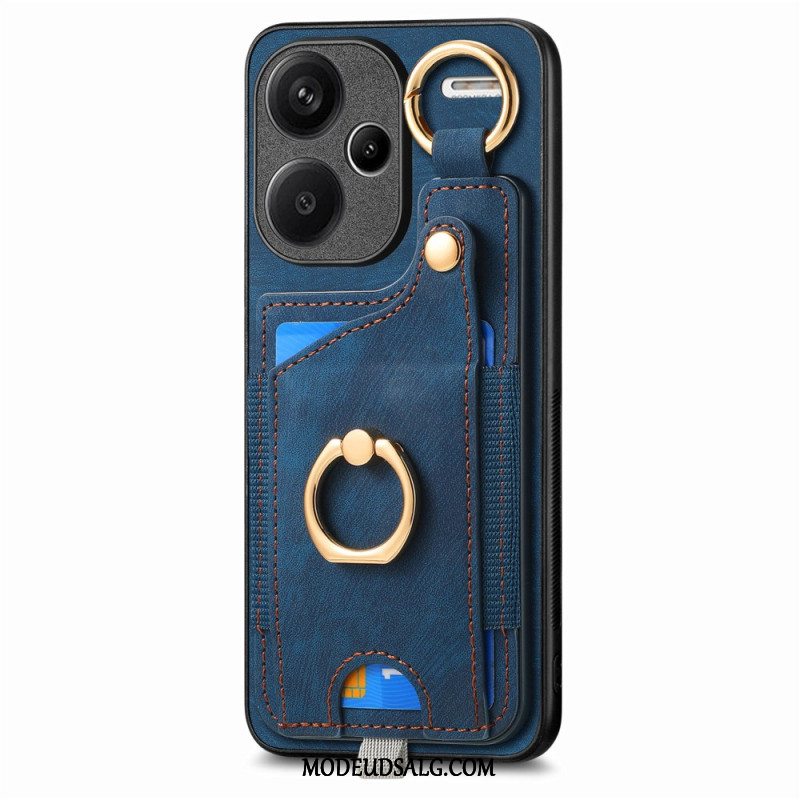 Cover Xiaomi Redmi Note 13 Pro Plus 5g Telefon Etui Kortholder Og Roterende Ring