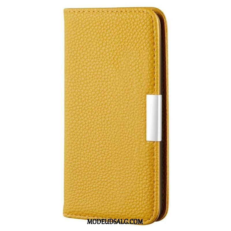 Cover iPhone 13 Mini Flip Cover Imiteret Læder Litchi Ultra Chic