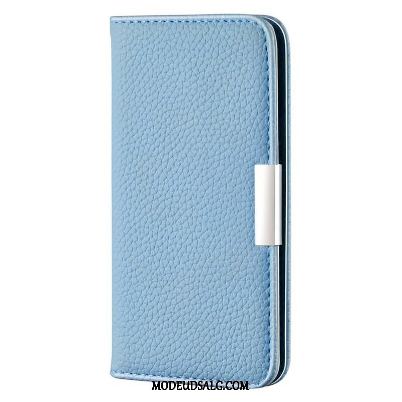 Cover iPhone 13 Mini Flip Cover Imiteret Læder Litchi Ultra Chic