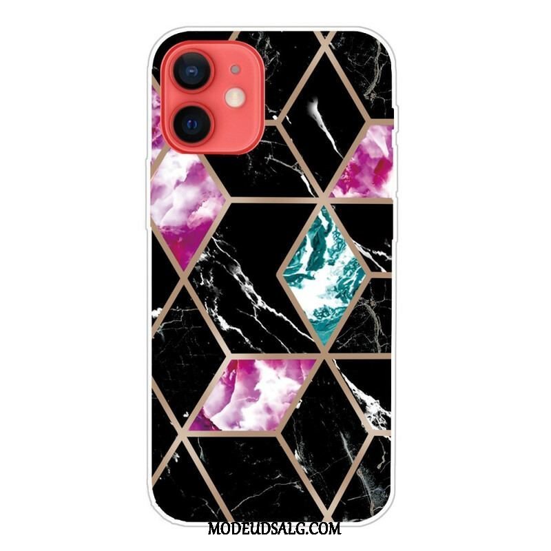 Cover iPhone 13 Mini Variabel Geometrisk Marmor