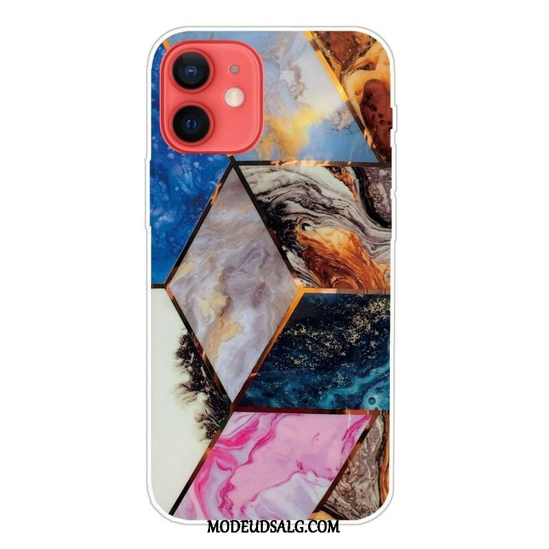 Cover iPhone 13 Mini Variabel Geometrisk Marmor