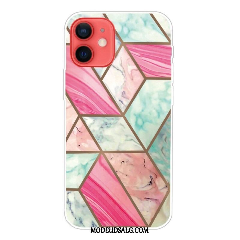 Cover iPhone 13 Mini Variabel Geometrisk Marmor