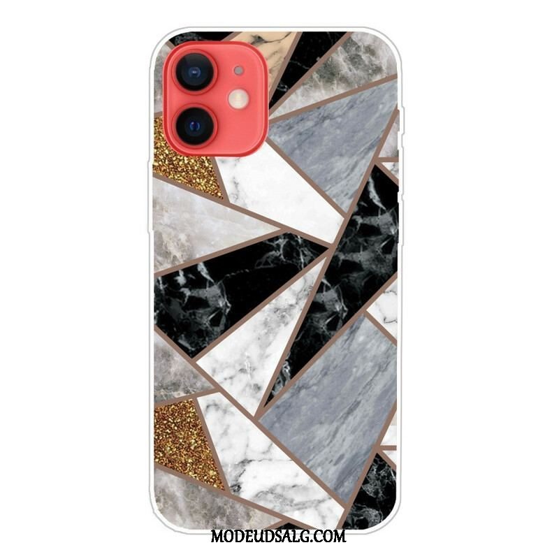 Cover iPhone 13 Mini Variabel Geometrisk Marmor