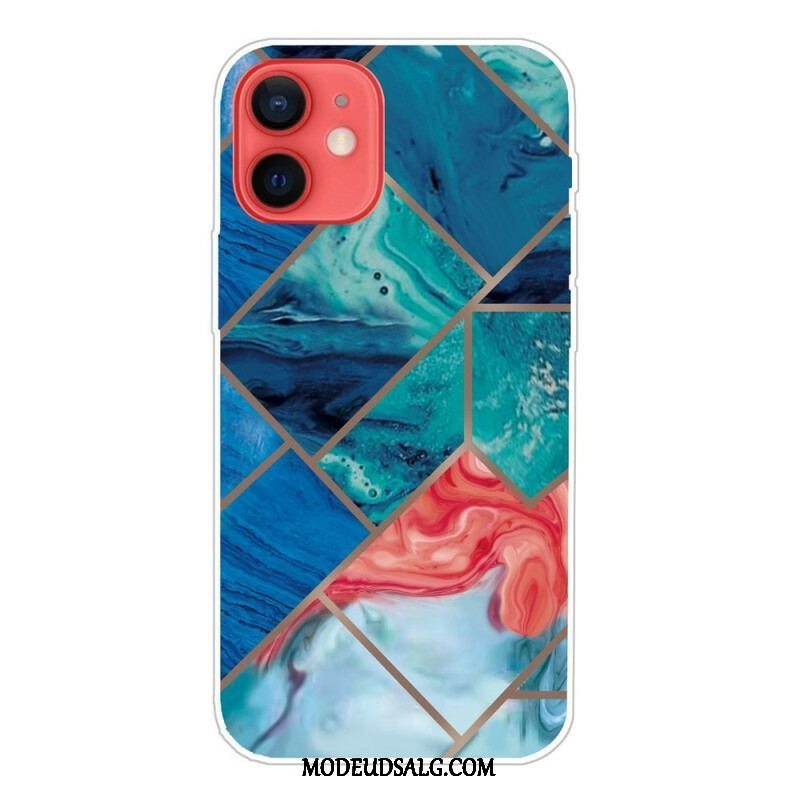 Cover iPhone 13 Mini Variabel Geometrisk Marmor