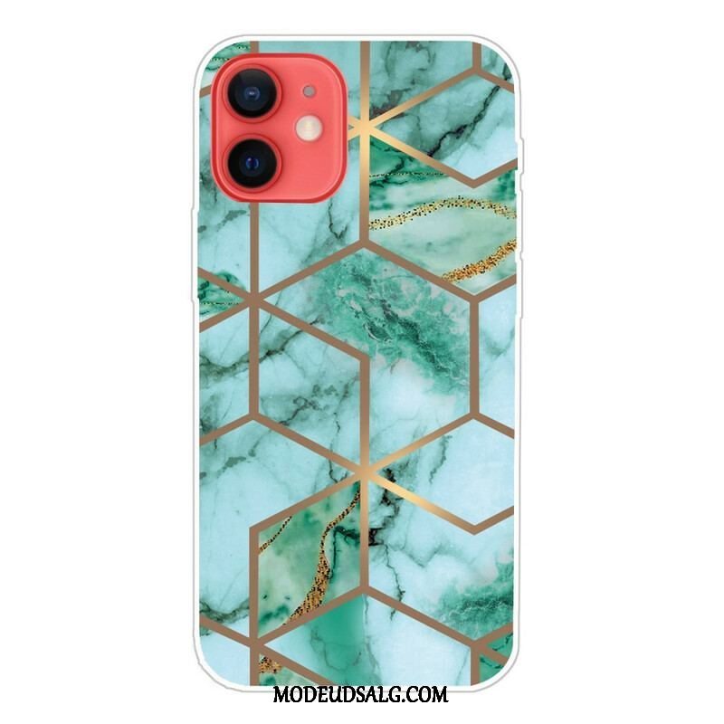 Cover iPhone 13 Mini Variabel Geometrisk Marmor