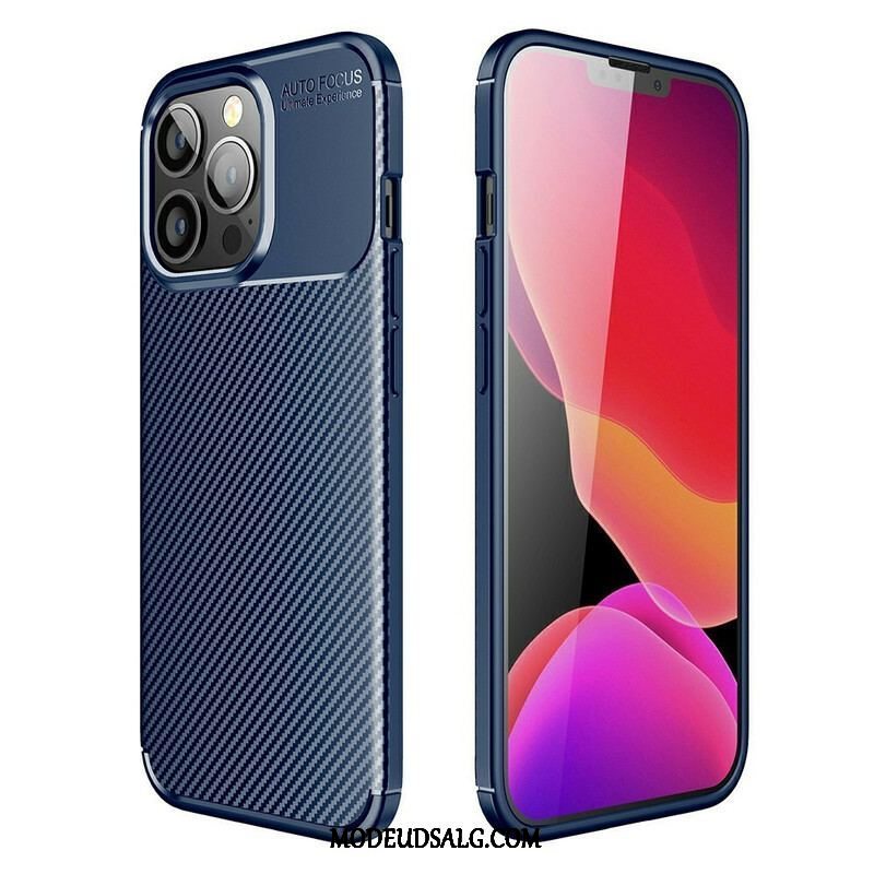 Cover iPhone 13 Pro Fleksibel Kulfibertekstur