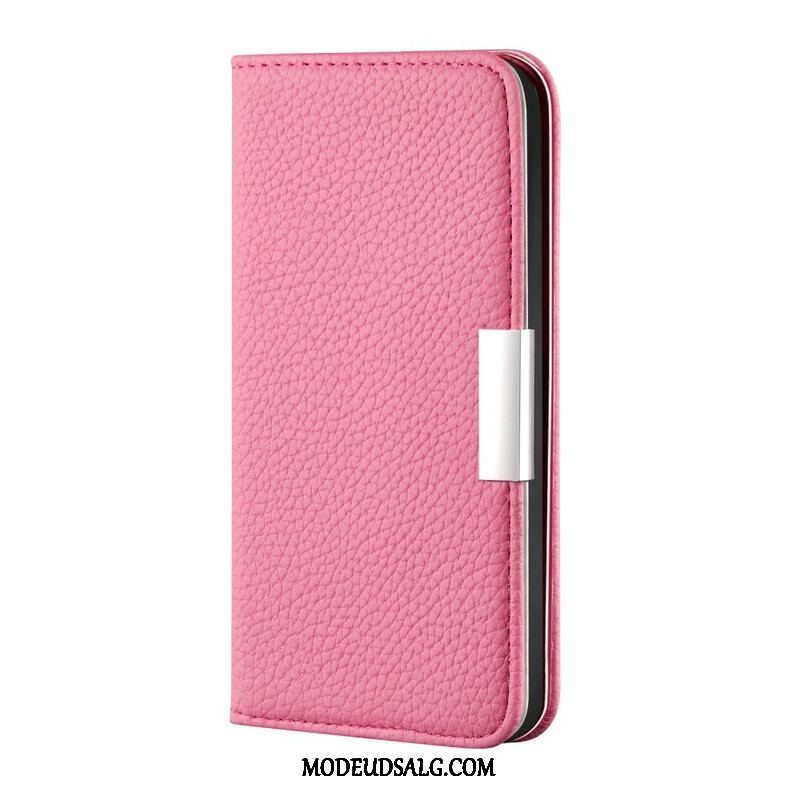 Cover iPhone 13 Pro Flip Cover Imiteret Læder Litchi Ultra Chic