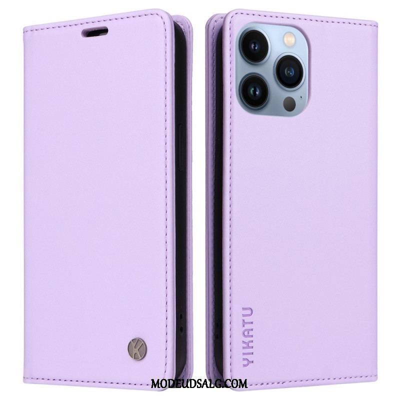 Cover iPhone 13 Pro Flip Cover Læder Stil Nitte Yikatu