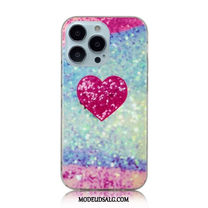 Cover iPhone 13 Pro Glitter Marmor