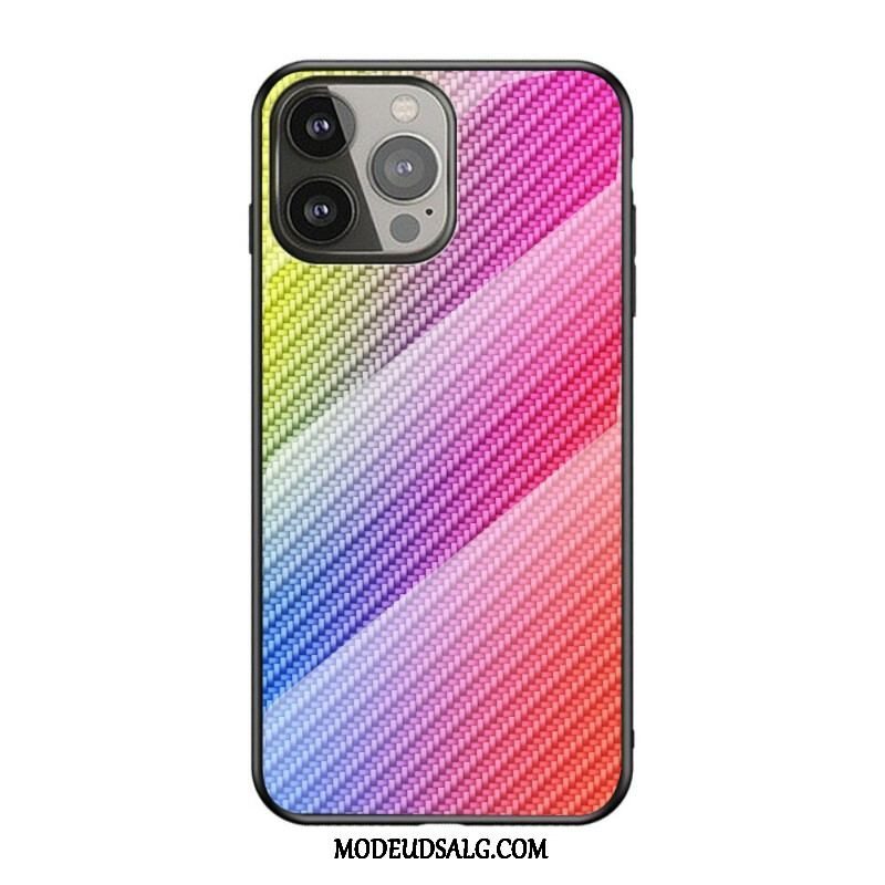 Cover iPhone 13 Pro Kulfiber Hærdet Glas