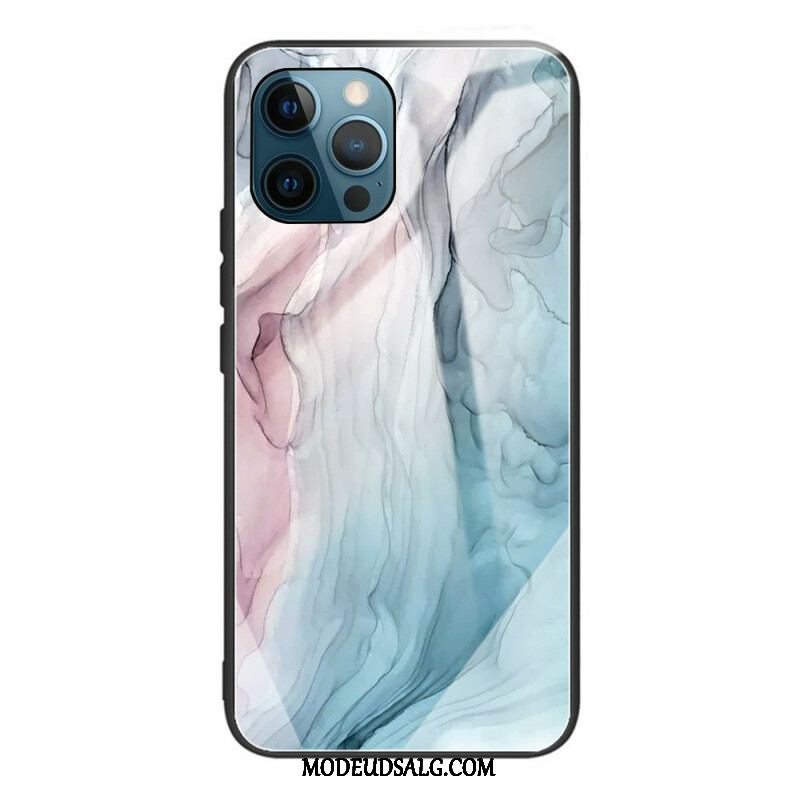 Cover iPhone 13 Pro Marmor Hærdet Glas