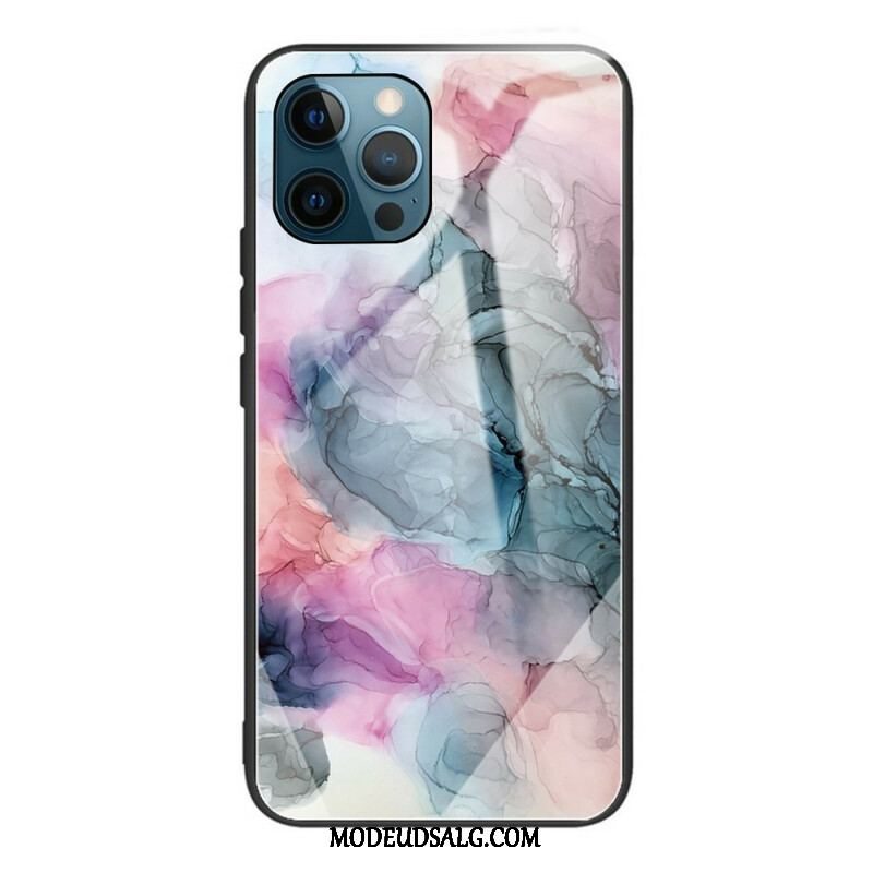 Cover iPhone 13 Pro Marmor Hærdet Glas