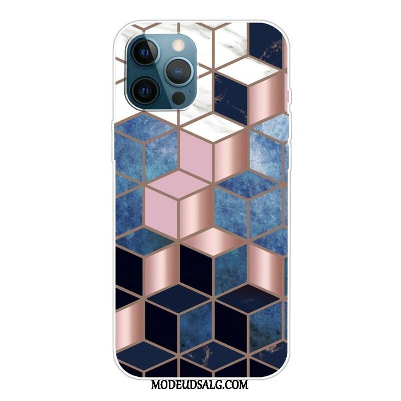 Cover iPhone 13 Pro Variabel Geometrisk Marmor