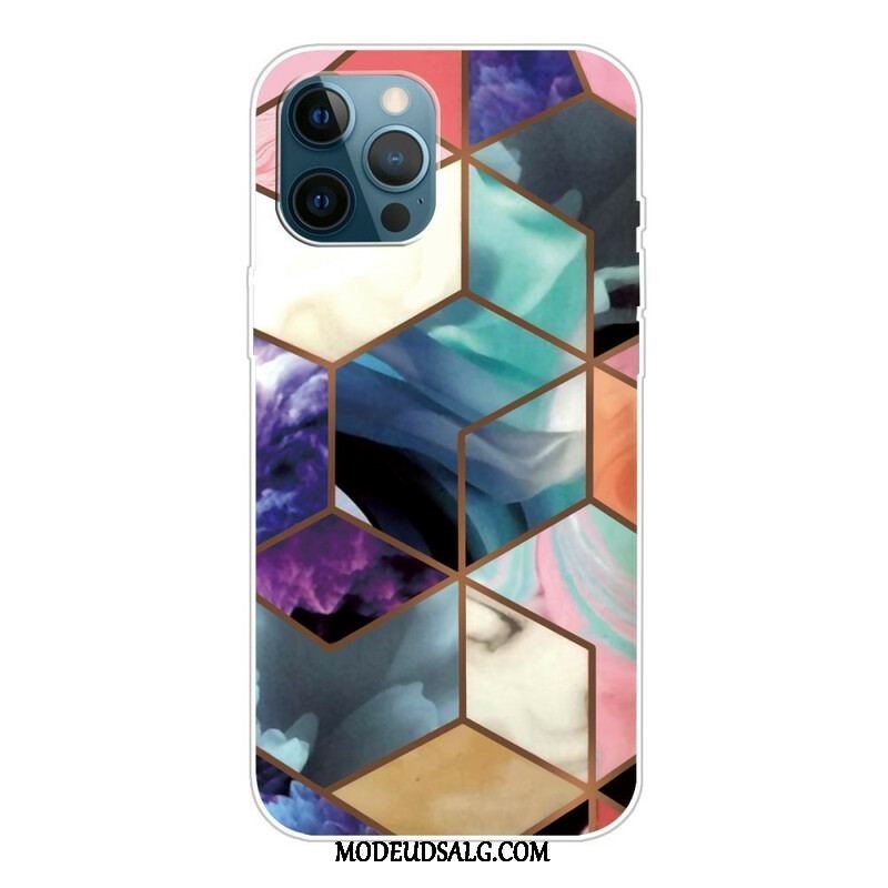 Cover iPhone 13 Pro Variabel Geometrisk Marmor