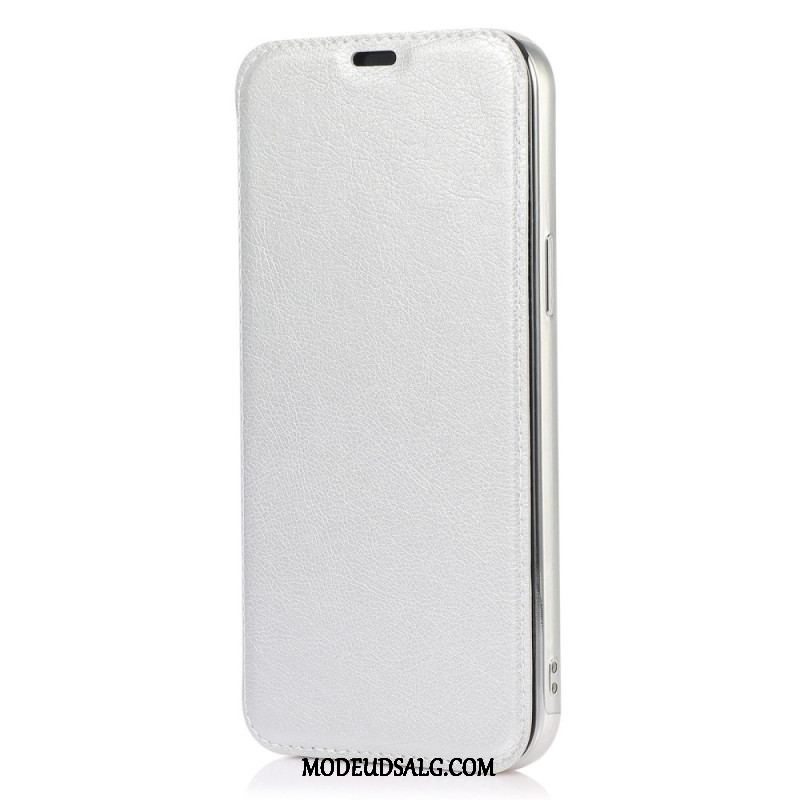 Cover iPhone 14 Flip Cover Kortholder I Imiteret Læder