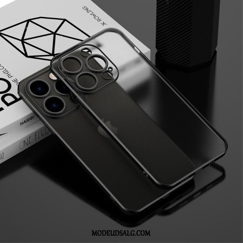 Cover iPhone 14 Gennemsigtig Metallisk Stil