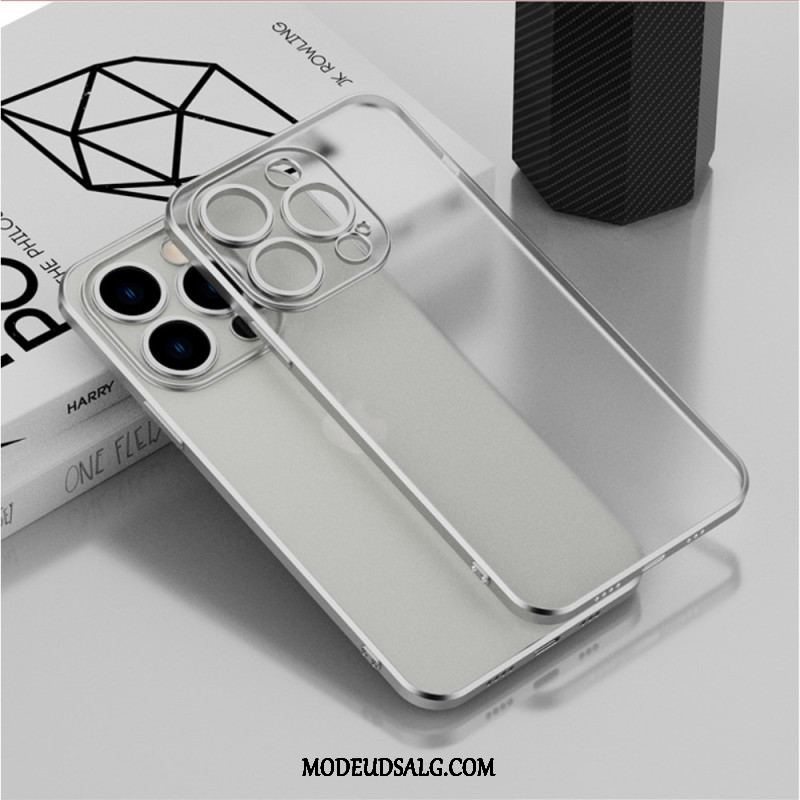 Cover iPhone 14 Gennemsigtig Metallisk Stil