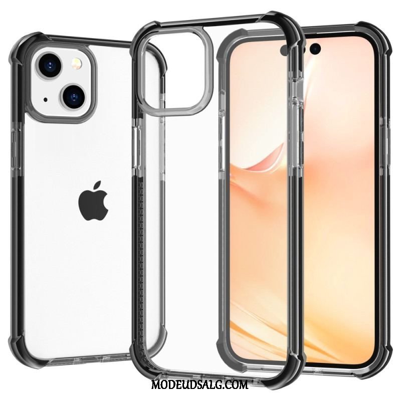 Cover iPhone 14 Gennemsigtige Farvede Kanter