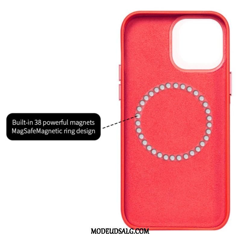 Cover iPhone 14 Magsafe Kompatibel Quiltet Stil