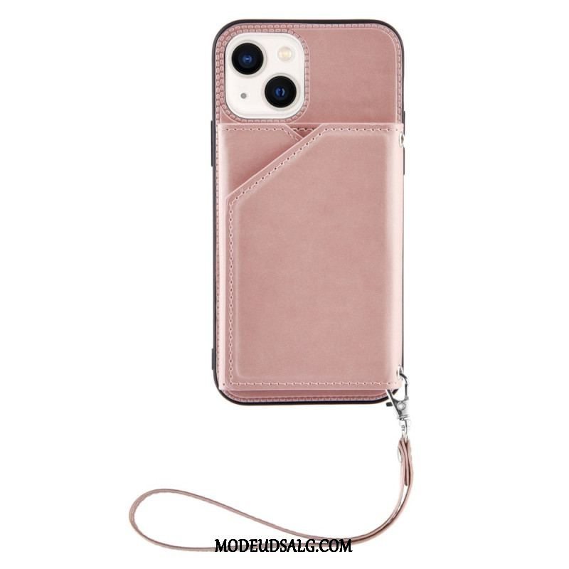 Cover iPhone 14 Med Snor Remkortholder