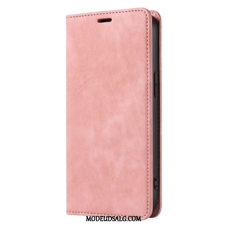 Cover iPhone 14 Plus Flip Cover Farvet Imiteret Læder