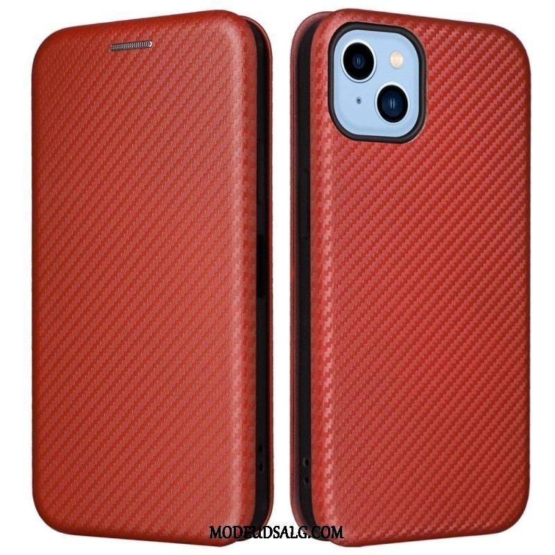 Cover iPhone 14 Plus Flip Cover Kulfiber