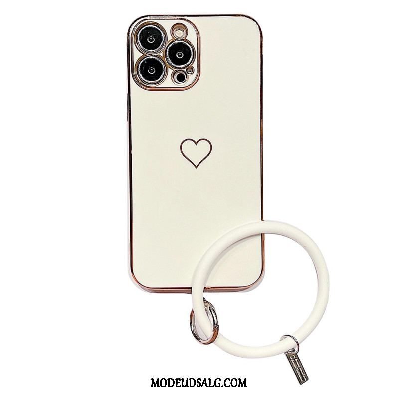 Cover iPhone 14 Plus Hjerte Med Ringstilsrem