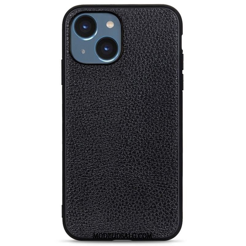 Cover iPhone 14 Plus Ægte Litchi Læder