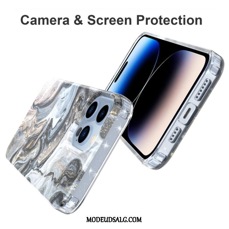 Cover iPhone 14 Pro Enkelt Marmor