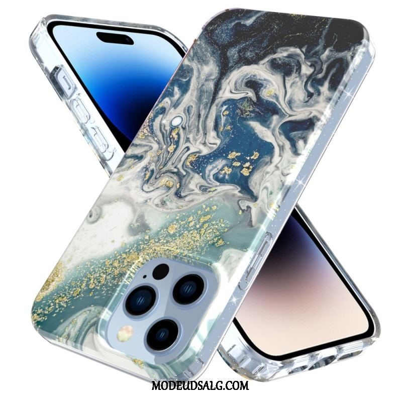 Cover iPhone 14 Pro Enkelt Marmor