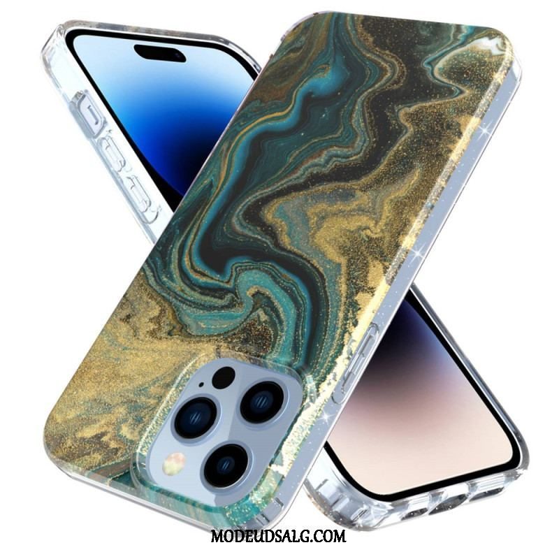 Cover iPhone 14 Pro Enkelt Marmor