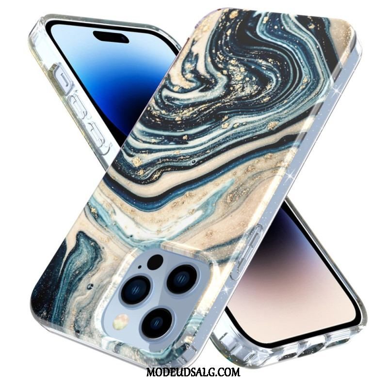 Cover iPhone 14 Pro Enkelt Marmor