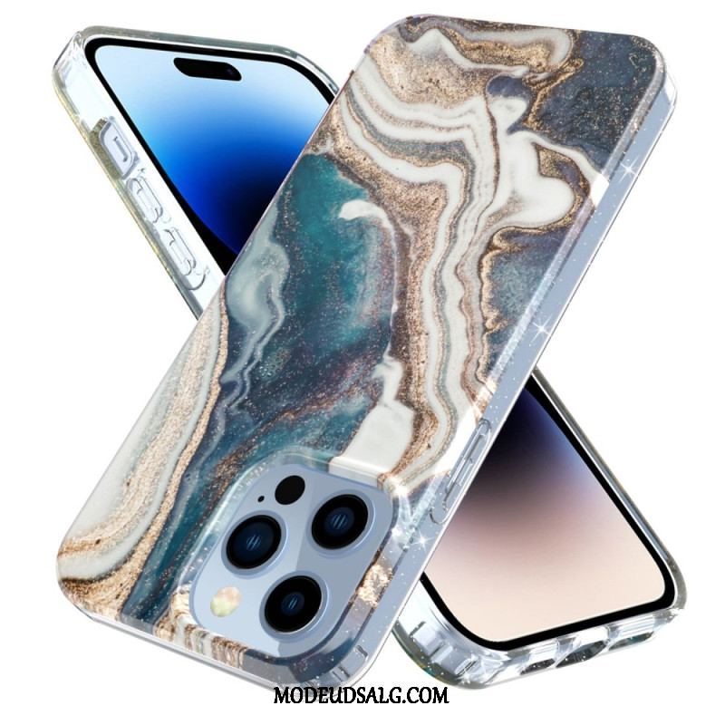 Cover iPhone 14 Pro Enkelt Marmor