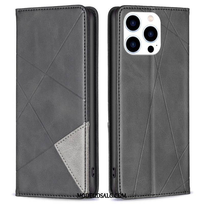 Cover iPhone 14 Pro Flip Cover Geometrisk