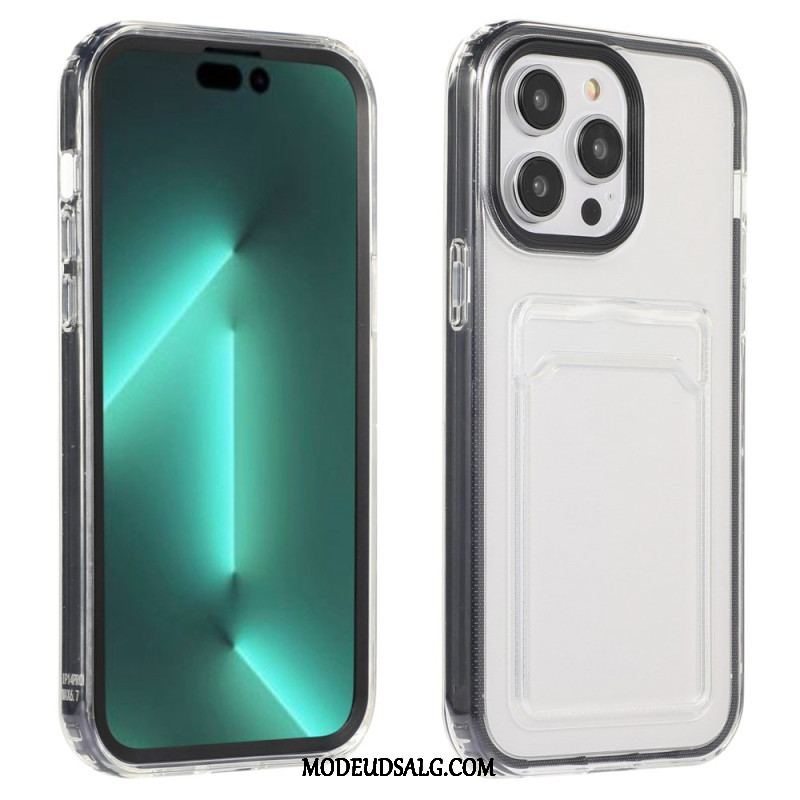 Cover iPhone 14 Pro Gennemsigtig Kortholder