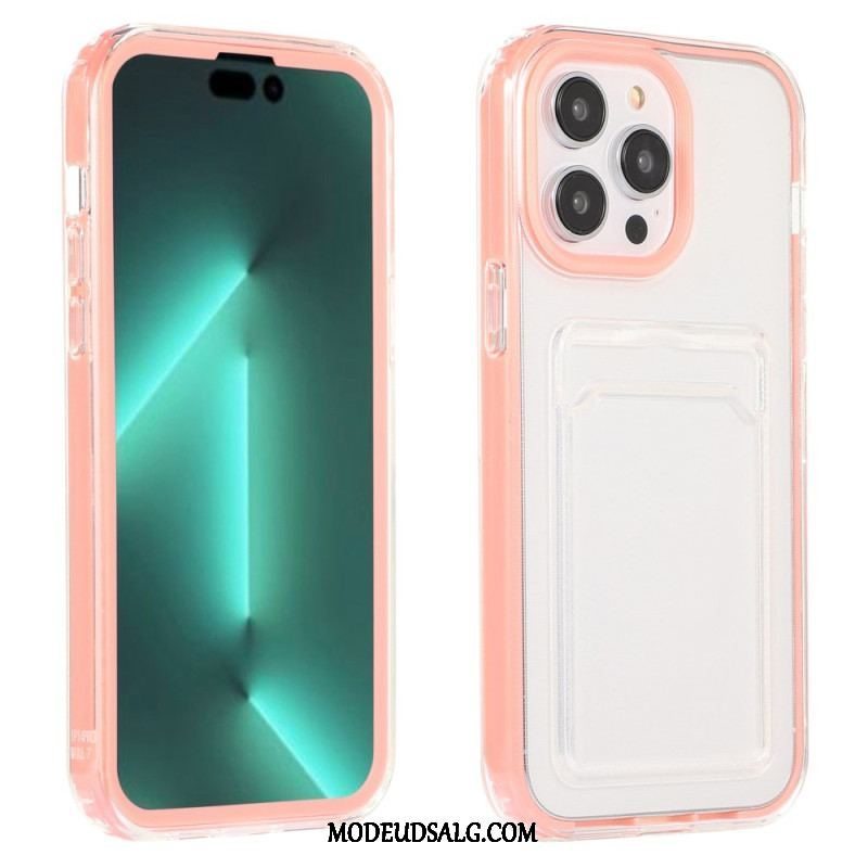 Cover iPhone 14 Pro Gennemsigtig Kortholder