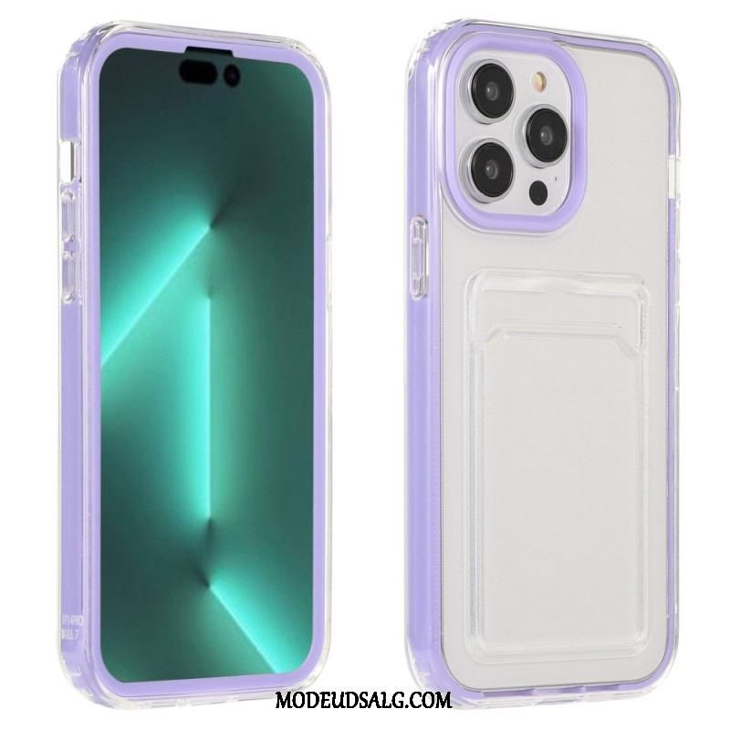 Cover iPhone 14 Pro Gennemsigtig Kortholder