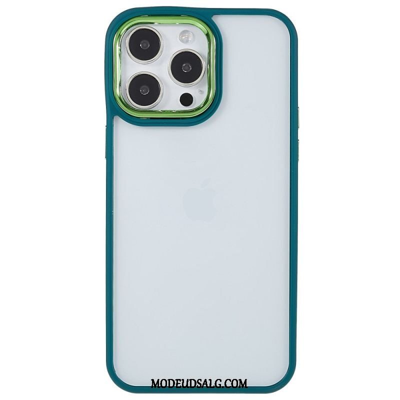 Cover iPhone 14 Pro Gennemsigtige Farvede Kanter