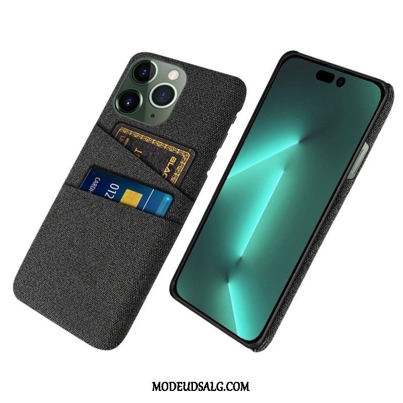 Cover iPhone 14 Pro Kortholder I Stof