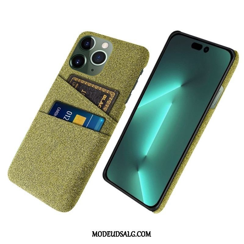 Cover iPhone 14 Pro Kortholder I Stof