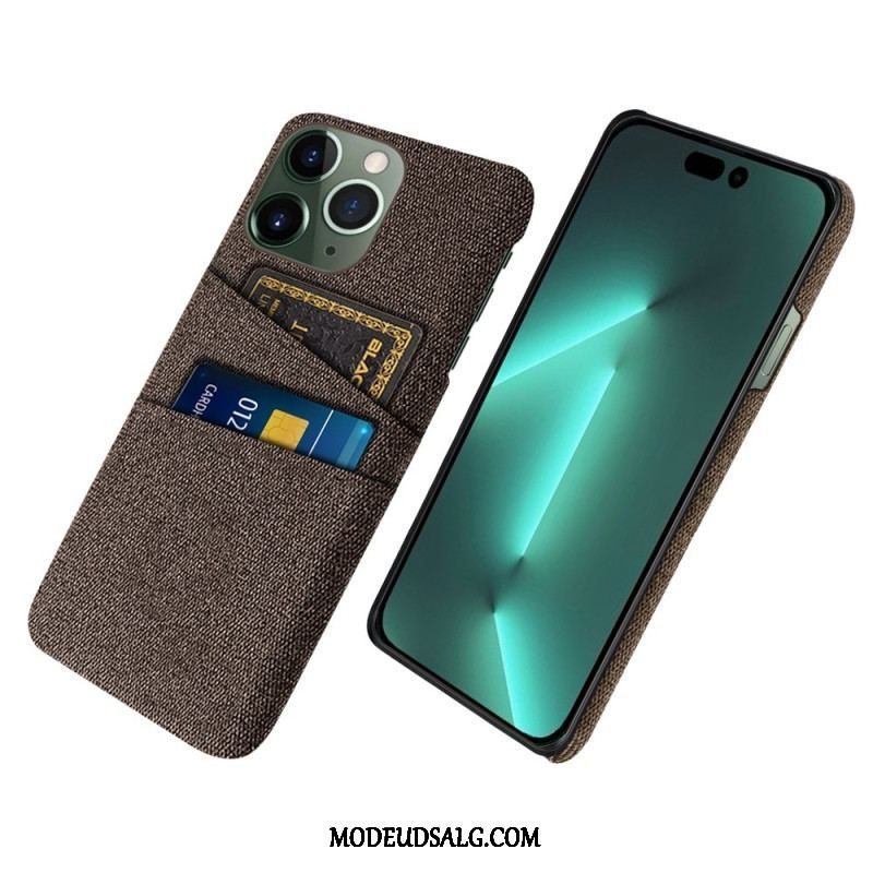 Cover iPhone 14 Pro Kortholder I Stof