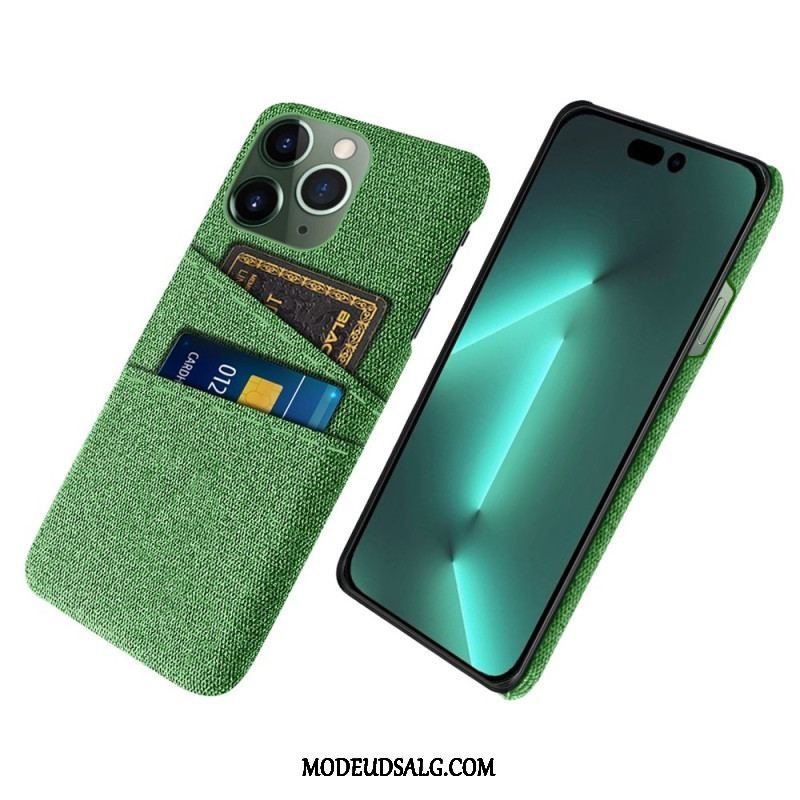 Cover iPhone 14 Pro Kortholder I Stof