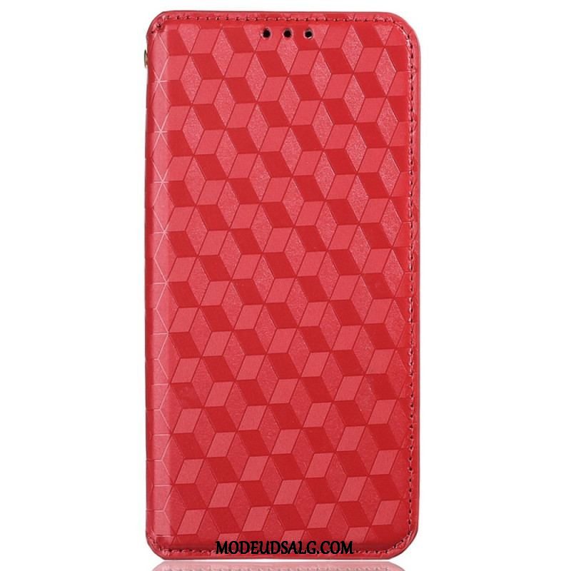 Cover iPhone 14 Pro Max Flip Cover 3d Tekstur