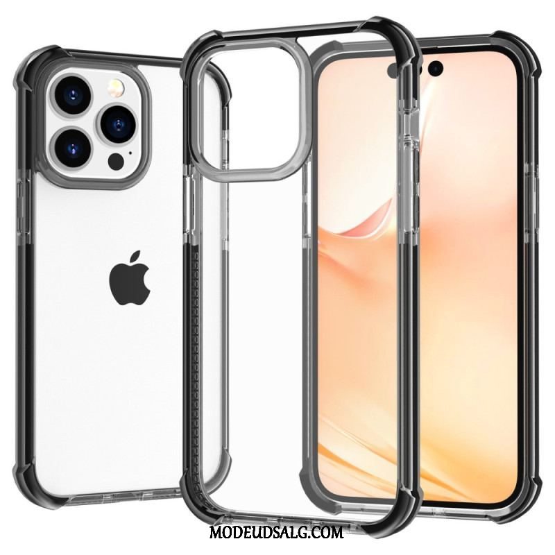 Cover iPhone 14 Pro Max Gennemsigtige Farvede Kanter