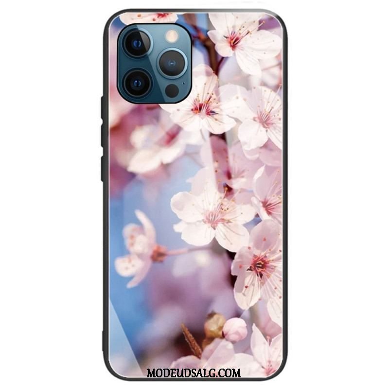 Cover iPhone 14 Pro Max Hærdet Glas Blomster