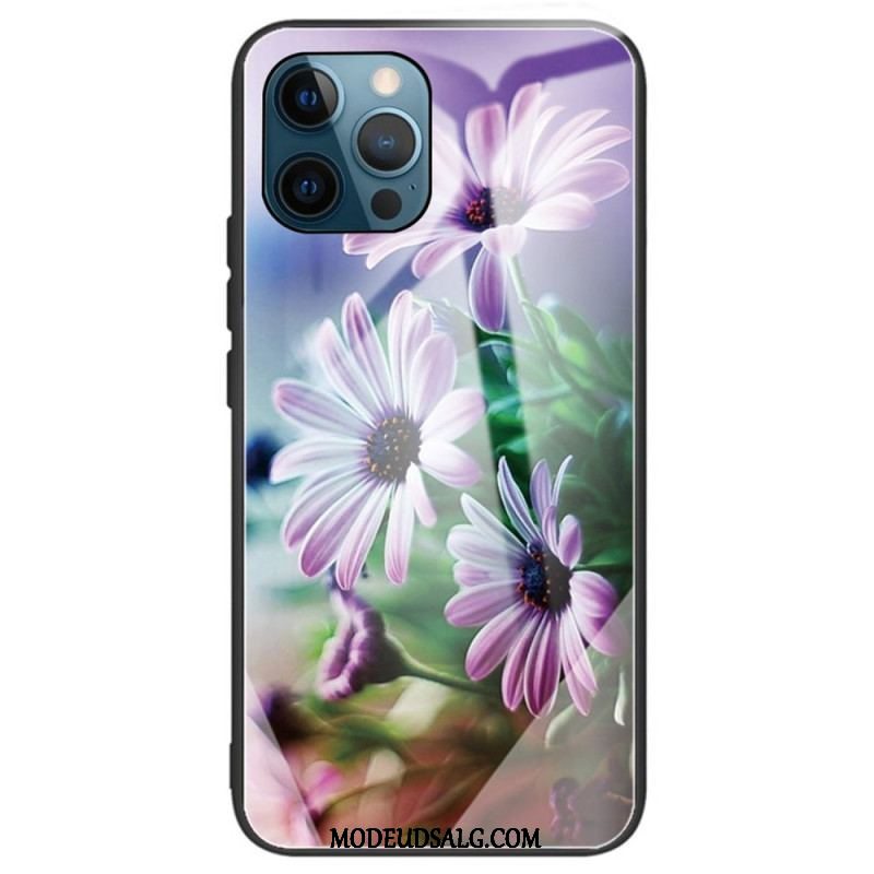 Cover iPhone 14 Pro Max Hærdet Glas Blomster