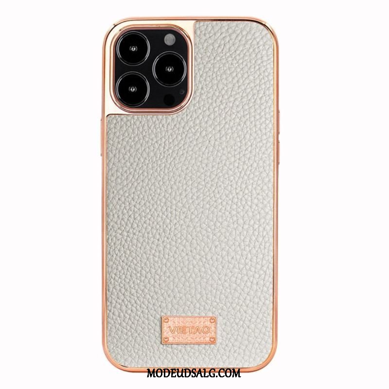 Cover iPhone 14 Pro Max Imiteret Læder Litchi Vitao